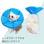 画像10: 【ポイント10倍で会員様はお得】 犬 猫 ペット用 エリザベスカラー  ロングブリリアントエリザベスカラー ルンルン水玉【1〜5号】 (10)